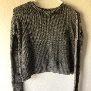 grey metallic sweater